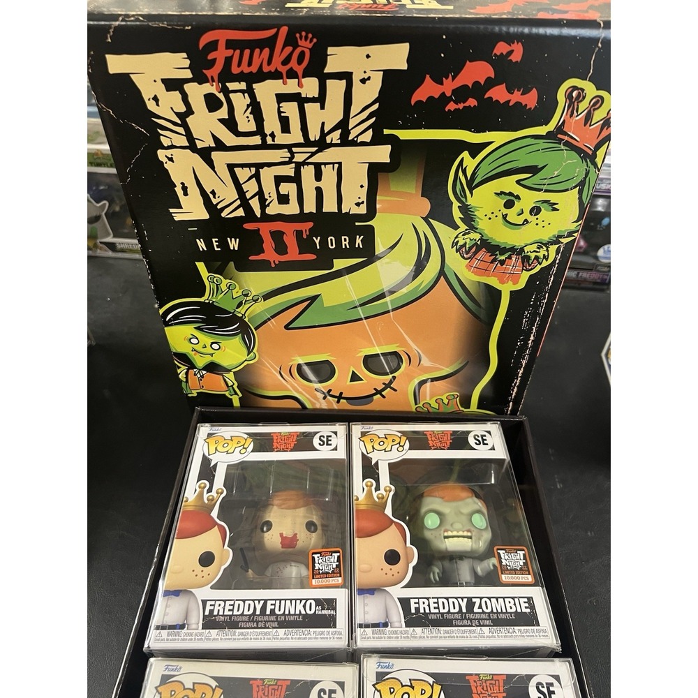 Funko Pop! Fright Night‎ Freddy Lot Of 4, Hannibal, Zombie, & Spirit Halloween